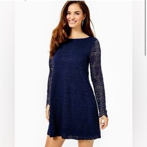 Lilly Pulitzer Ophelia Dress Scalloped Shell Lace